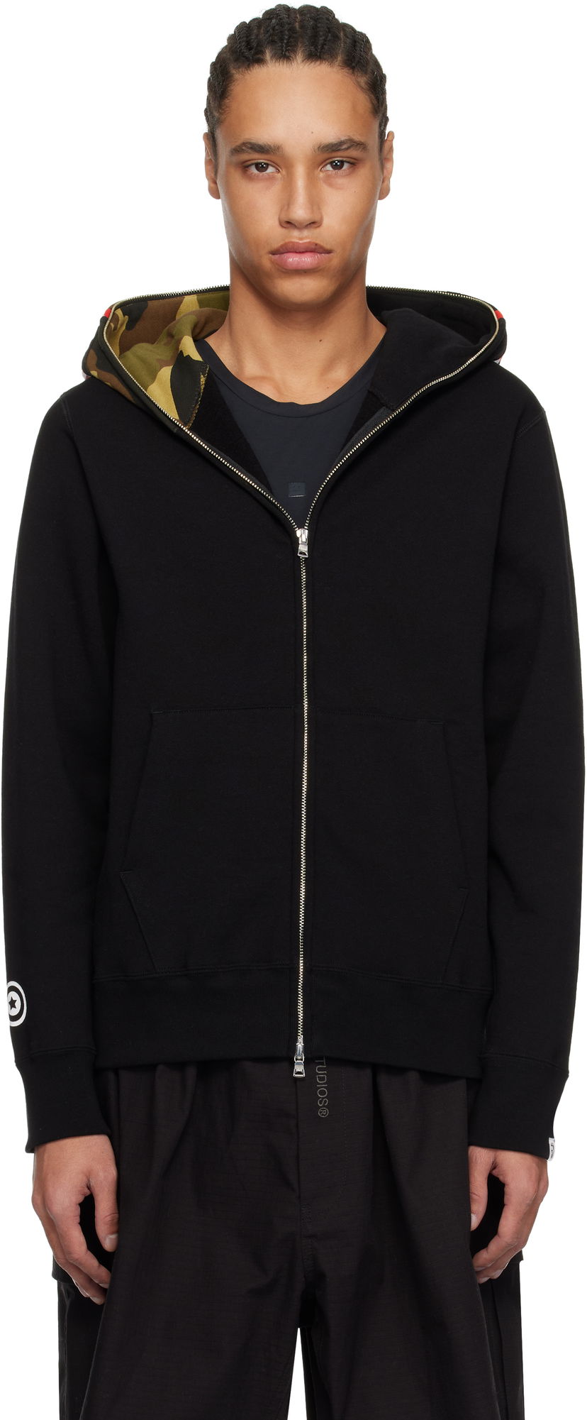 Світшоти BAPE 1st Shark Full Zip Hoodie чорний | 001ZPK701005M