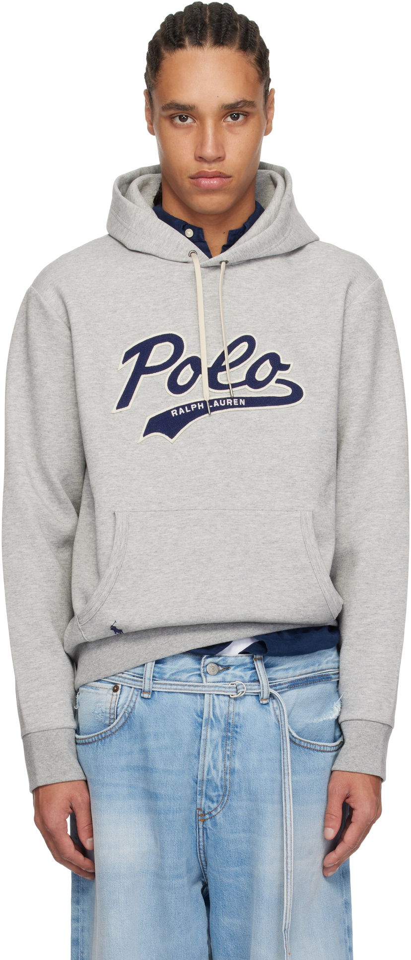 Світшоти Polo by Ralph Lauren Ralph Lauren Double-Knit Logo Hoodie Сірий | 710964476002
