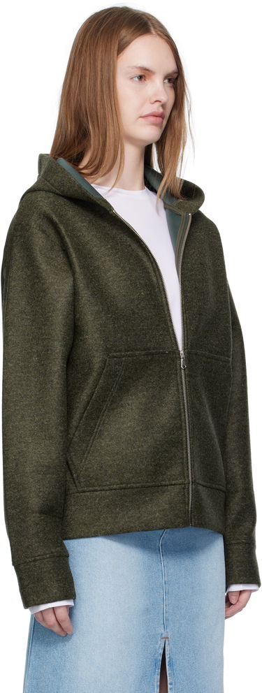 Світшоти A.P.C. A.P.C. Alvin Wool Zip-Up Hoodie Зелений | PSAFU-M27993, 1