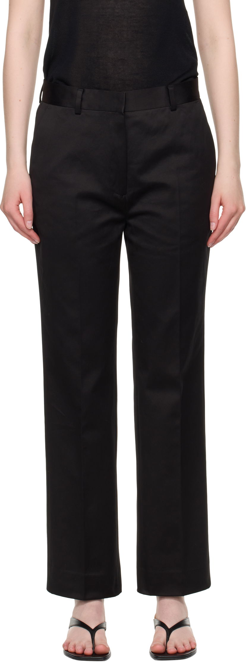 Штани TOTEME TOTEME Tailored Chino Trousers чорний | 253-WRB0283-FB0498