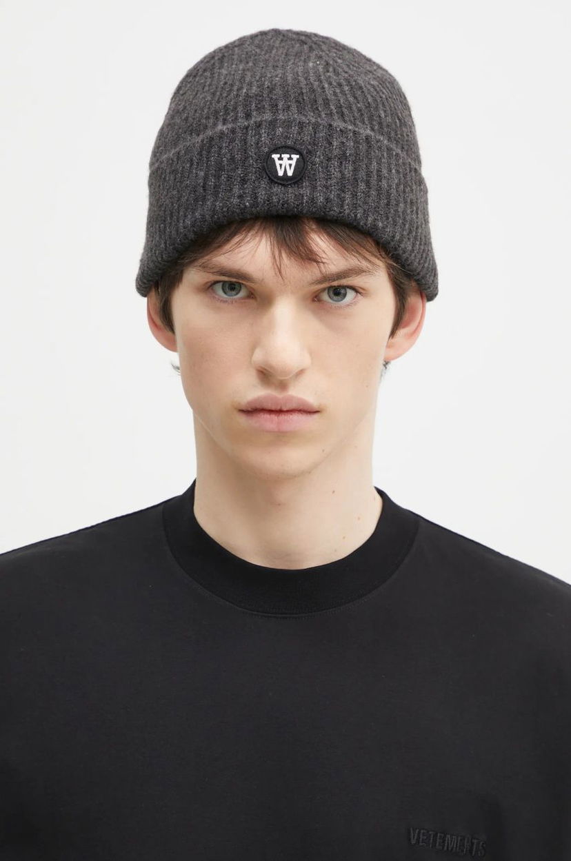 Шапка WOOD WOOD Vin AA Wool Blend Beanie Сірий | 10320804.4068