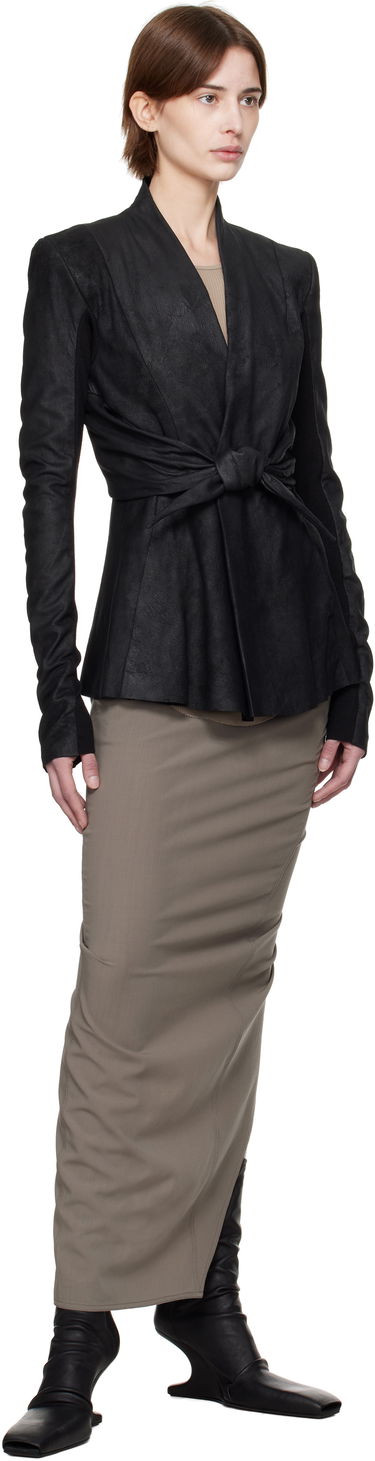 Куртка Rick Owens Rick Owens Hollywood LS Strutter Leather Jacket чорний | RP01E7700 LBA, 3