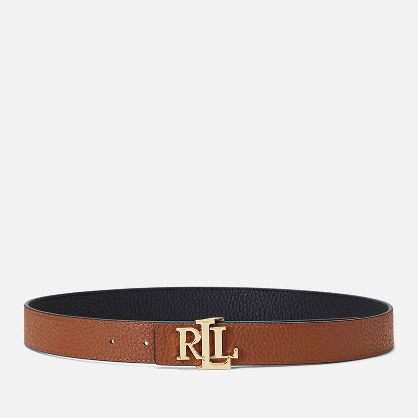 Ремені Polo by Ralph Lauren Lauren Ralph Lauren Women's Reversible 30 Medium Belt - Black/Lauren Tan - S Коричневий | 412912039001