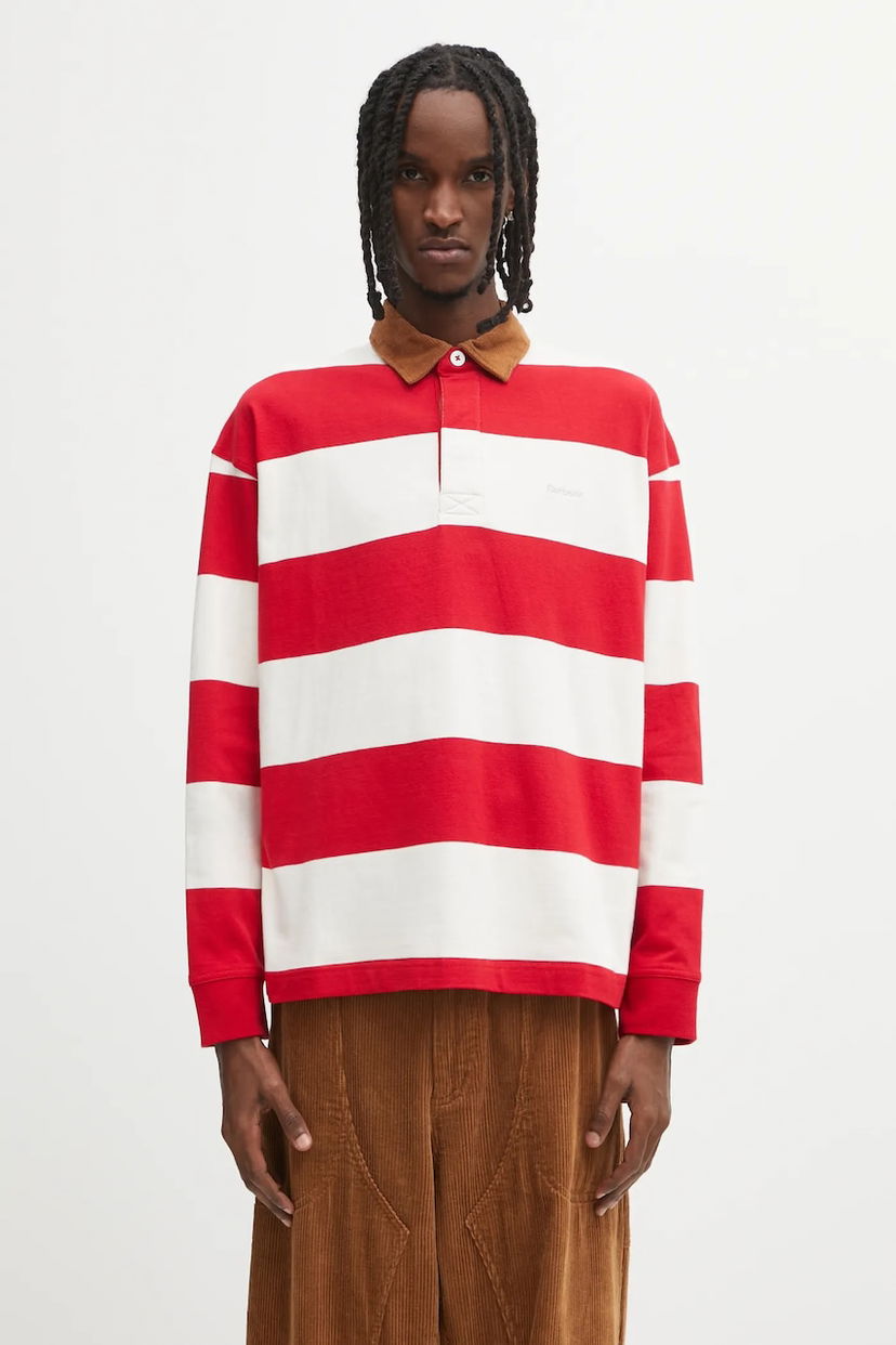 Сорочка поло Barbour Newclose OS Striped Long Sleeve Rugby Shirt Різнокольоровий | MML1513RE71