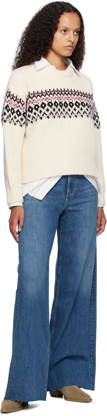 Cветр rag & bone rag & bone Leigh Fair Isle Sweater білий | WAS24F015EC15, 3
