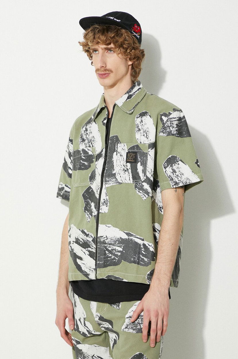 Сорочка MARKET Work Shirt With Classic Collar Зелений | 369000152