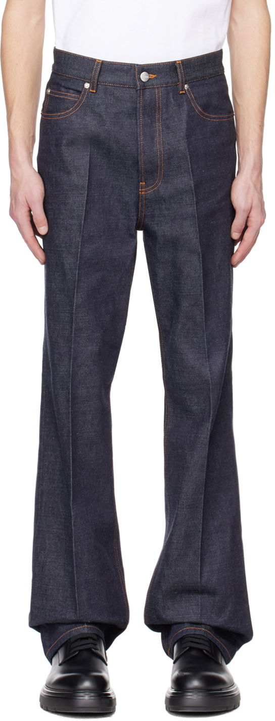 Джинси FERRAGAMO Five-Pocket Indigo Jeans темно-синій | 771171