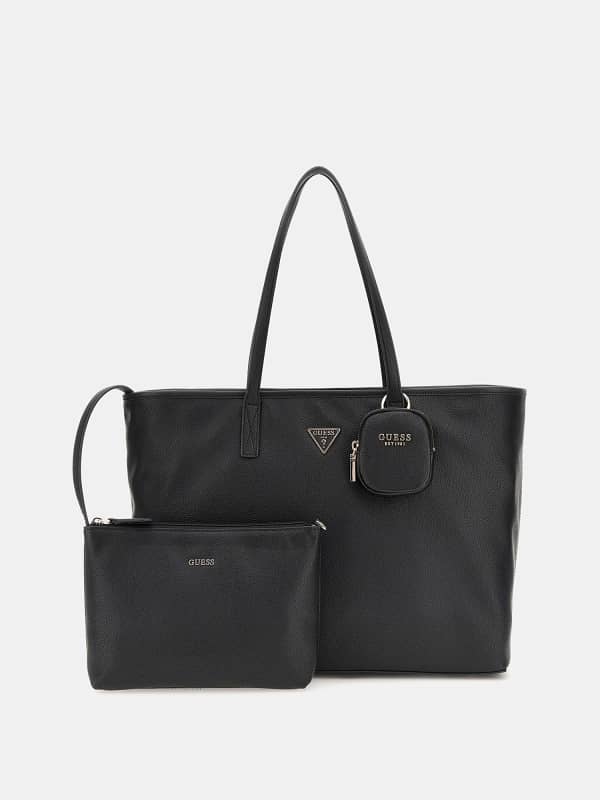 сумка-тоут GUESS Black Tote Bag with Small Pouch чорний | HWBG9006240