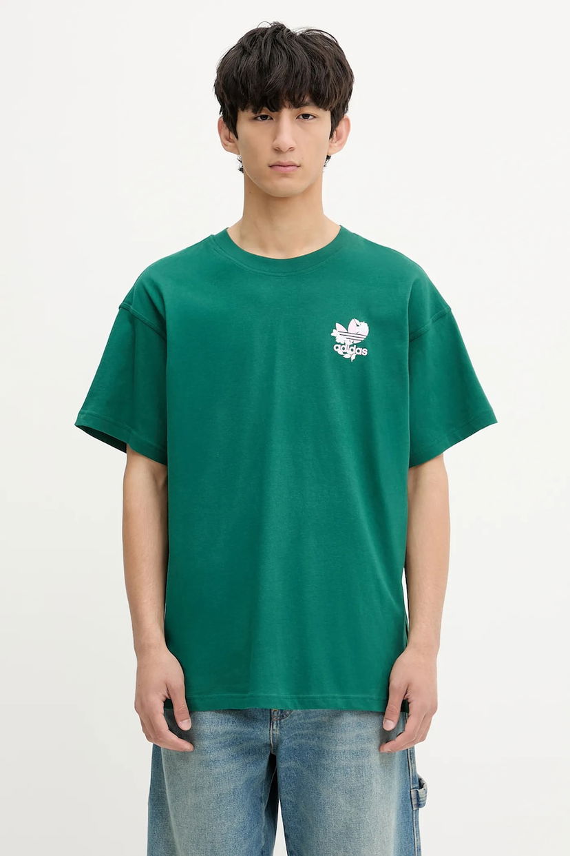 Футболка adidas Originals adidas Originals Florals Logo Graphic T-Shirt Зелений | KE6588