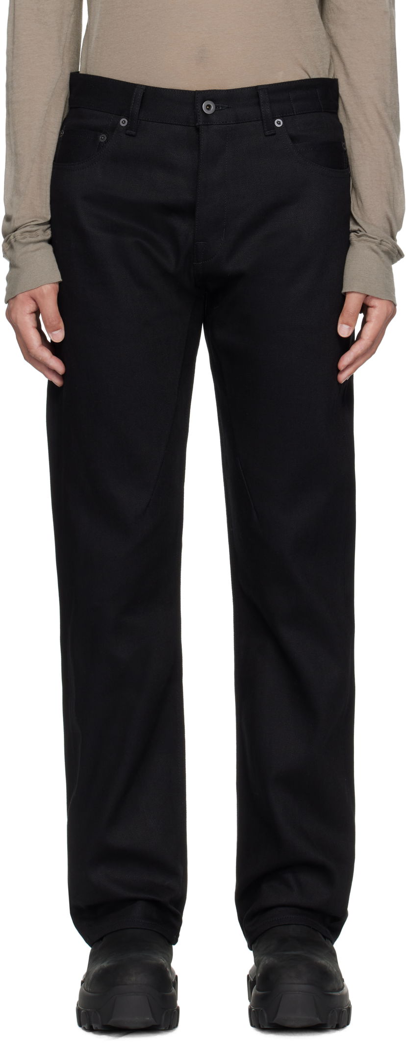 Джинси Rick Owens Rick Owens DRKSHDW Hollywood Kurdt Jeans чорний | DL01E6399 BLKJP