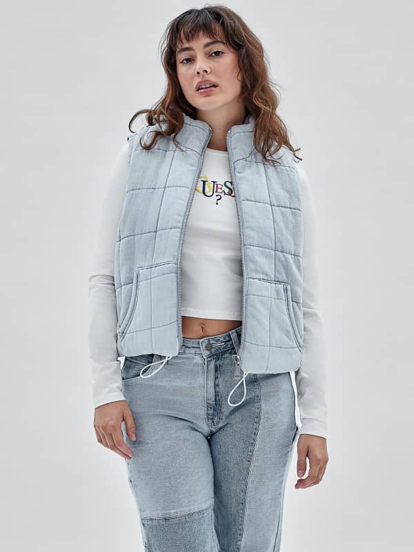 Жилет GUESS Cotton Puffer Синій | W2RXN4D4RF0, 0
