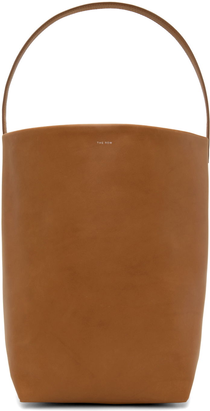 сумка-тоут The Row Large Leather Tote Bag Коричневий | W1273-L72