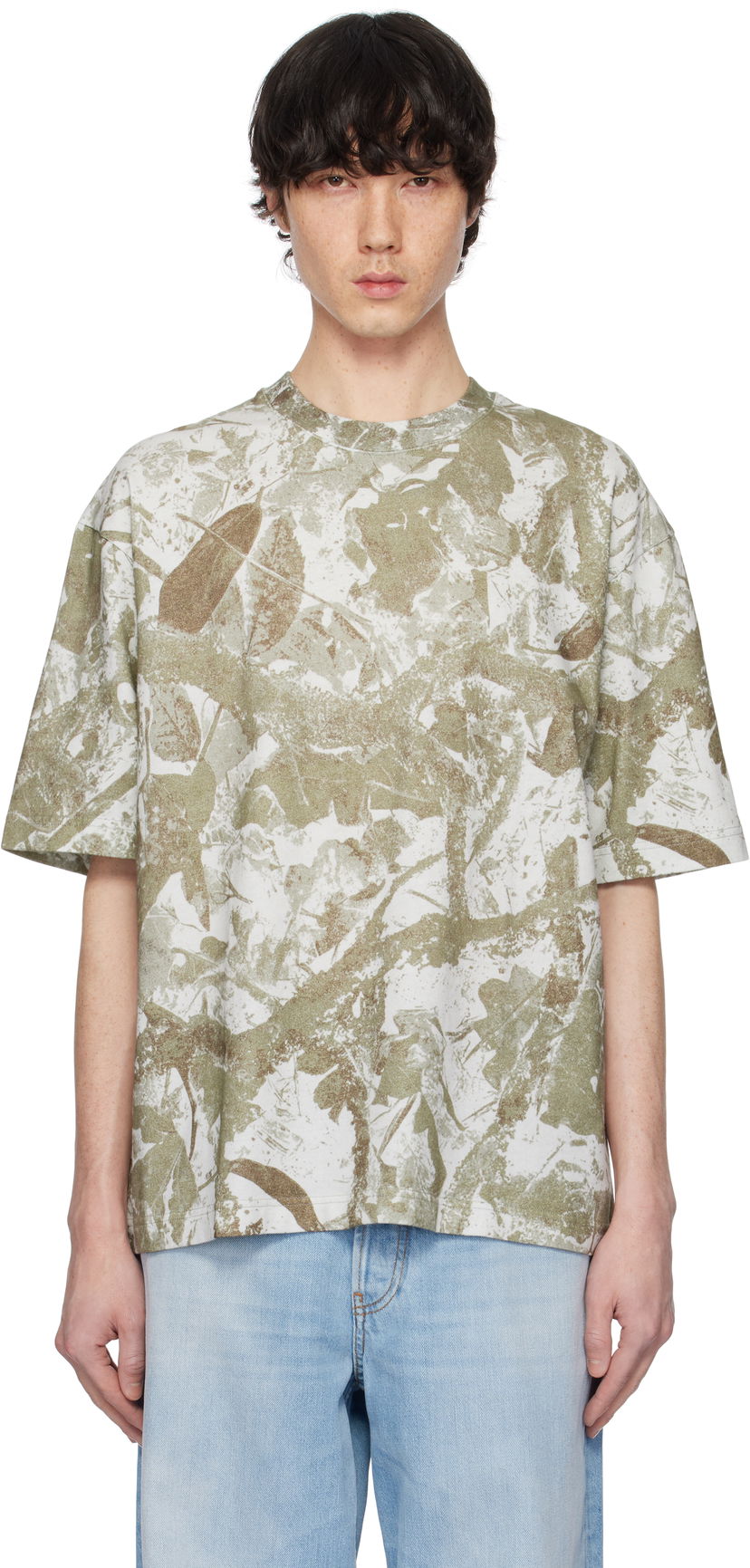 Футболка Acne Studios Acne Studios Relaxed Fit Crew Neck T-Shirt Зелений | CL0315-
