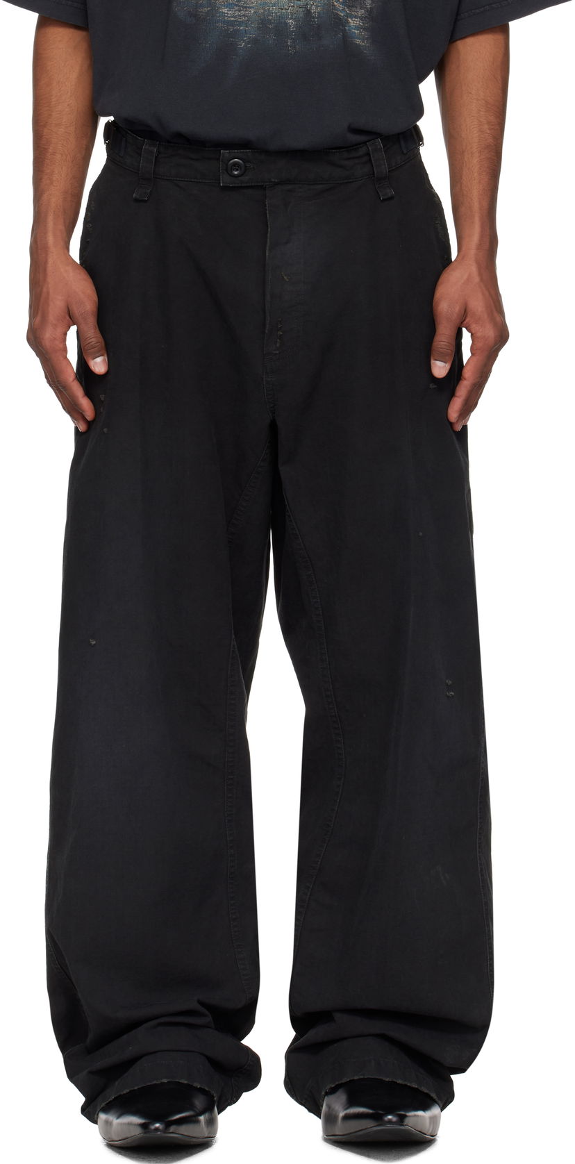 Штани карго Balenciaga Balenciaga Minimal Trousers чорний | 824592TQP13
