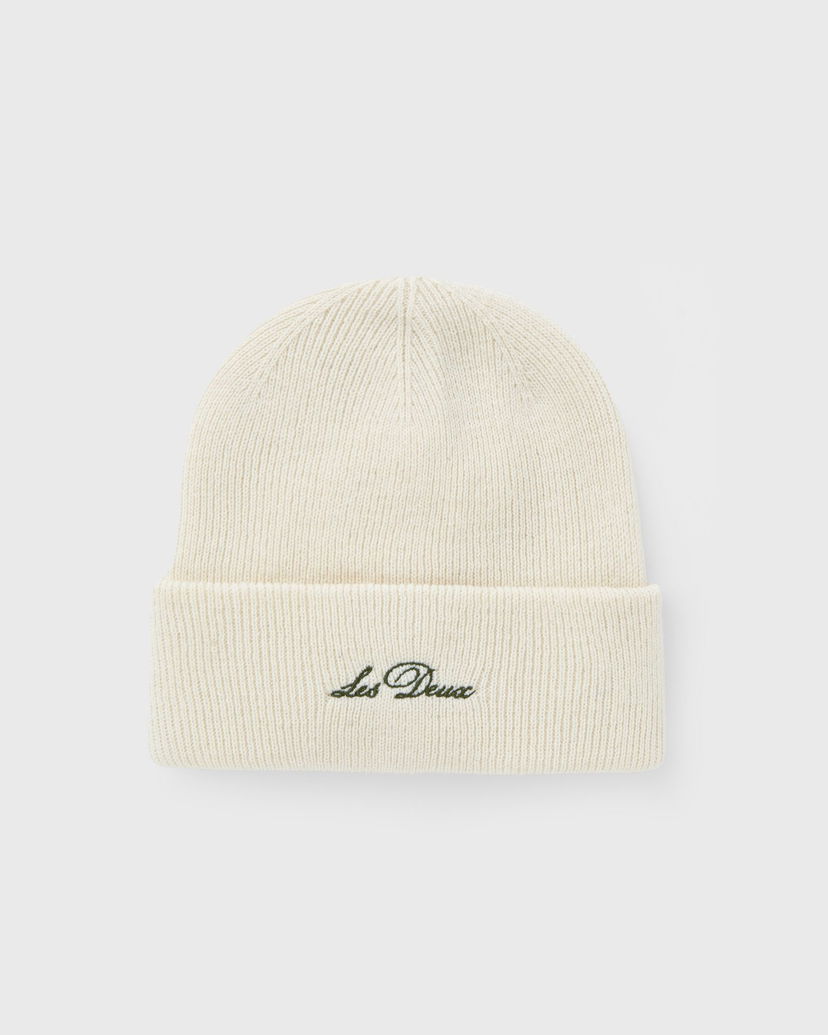 Шапка Les Deux Wayne Embroidered Knit Beanie білий | 1000673-215