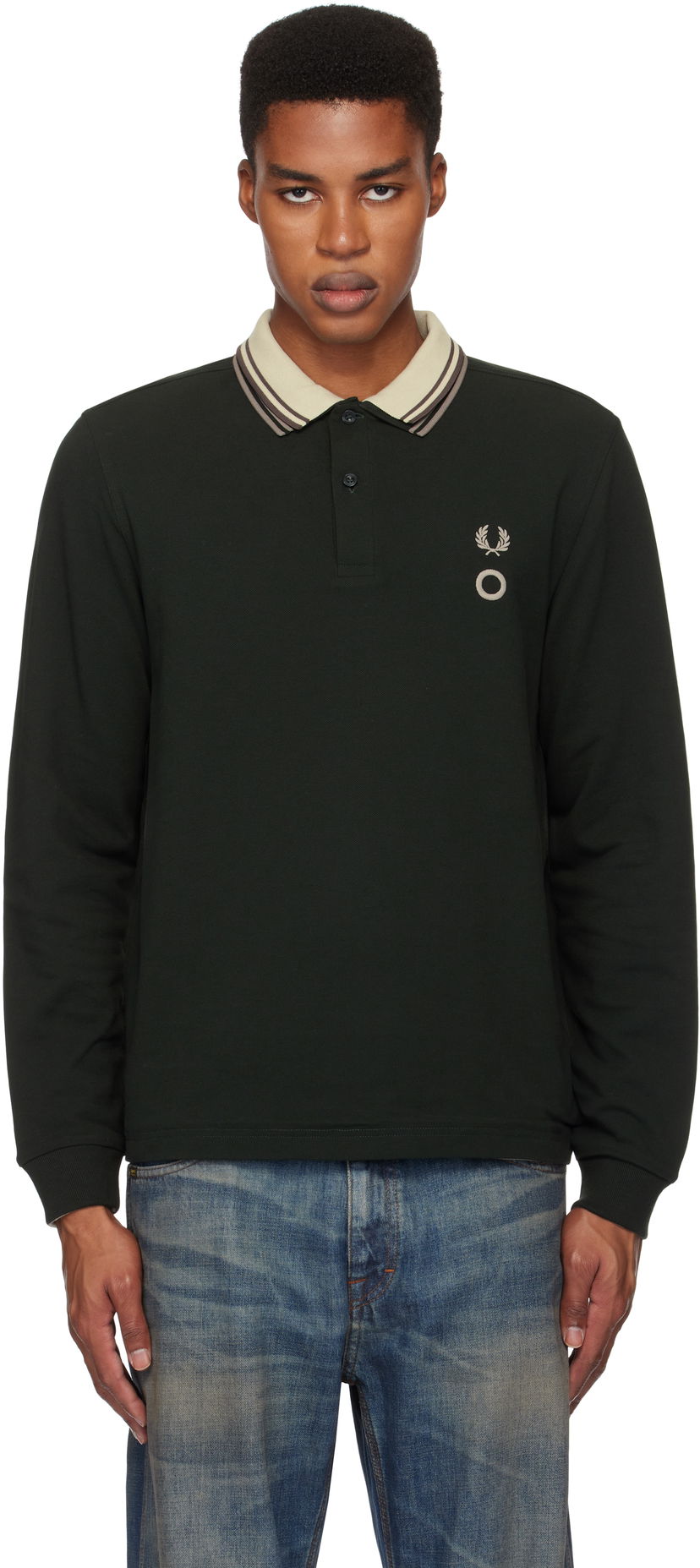 Сорочка поло Craig Green Long Sleeve Reversible Polo чорний | SM8154