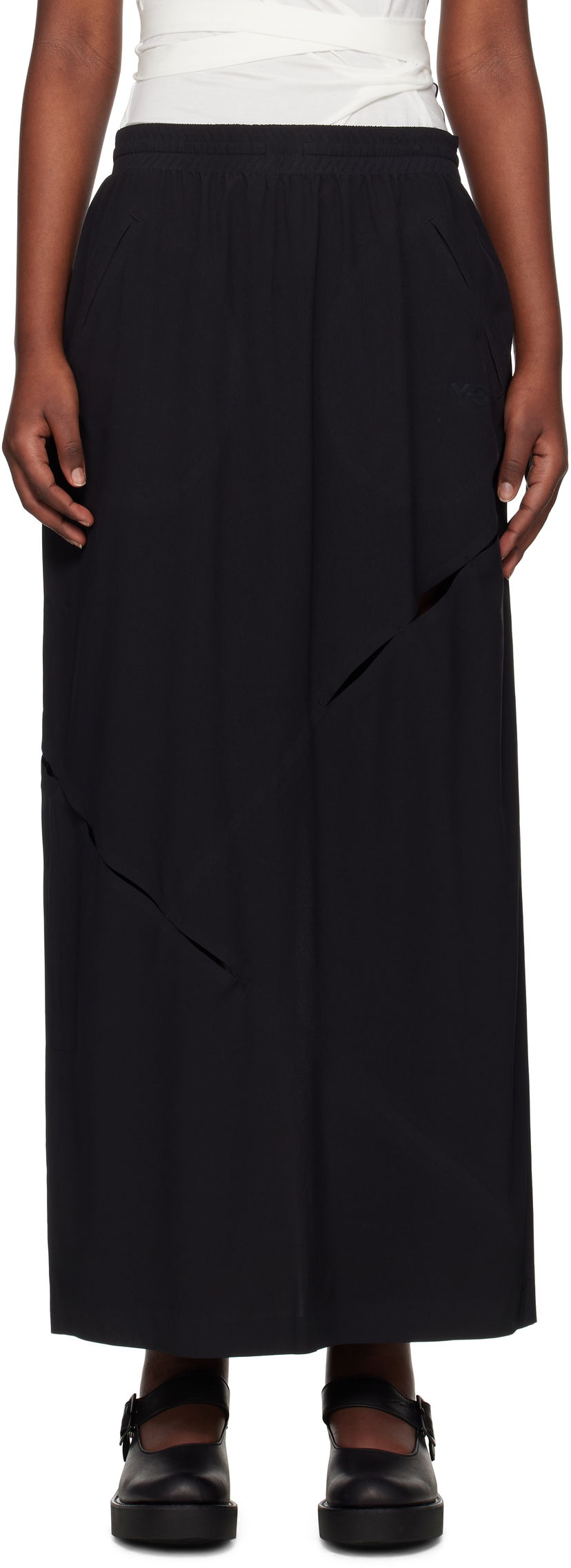 Спідниця Y-3 Y-3 Slit Maxi Skirt чорний | JD6001