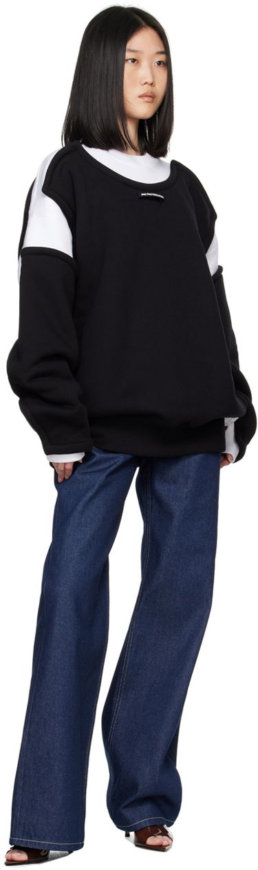 Світшоти Jean Paul Gaultier Jean Paul Gaultier 'The Petit Grand' Layered Sweatshirt чорний | 24/30-F-SW040-J057-0100, 3