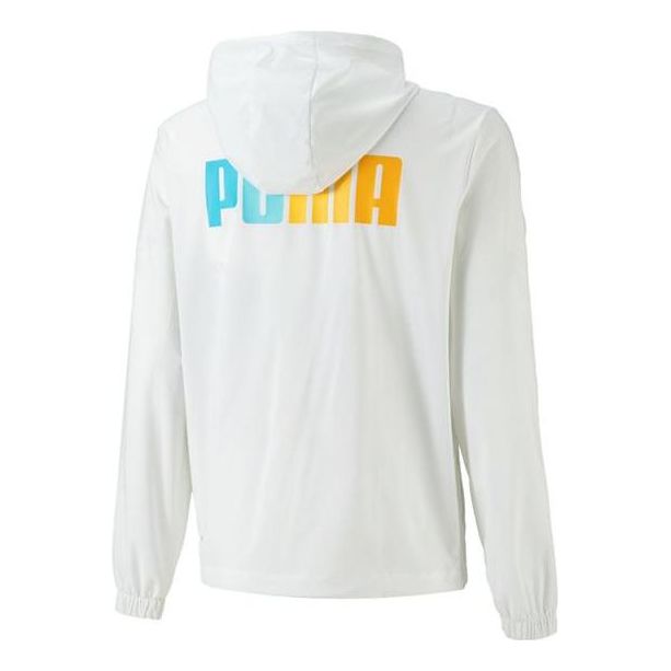 Вітровка Puma Gradient Logo Print Hooded Jacket білий | 678013-02, 0