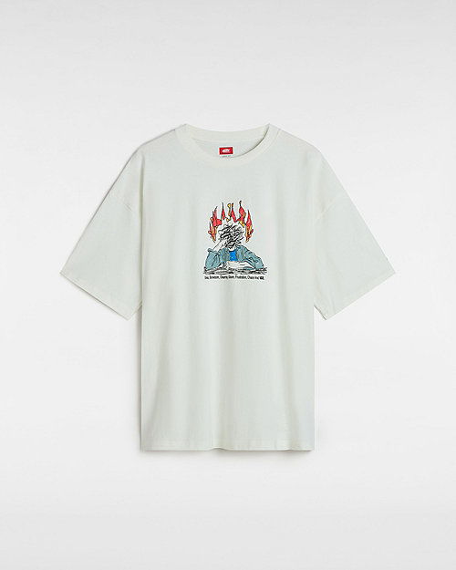 Футболка Vans Vans Skate Thinking Graphic Tee, Size L білий | VN000M0NFS8, 0