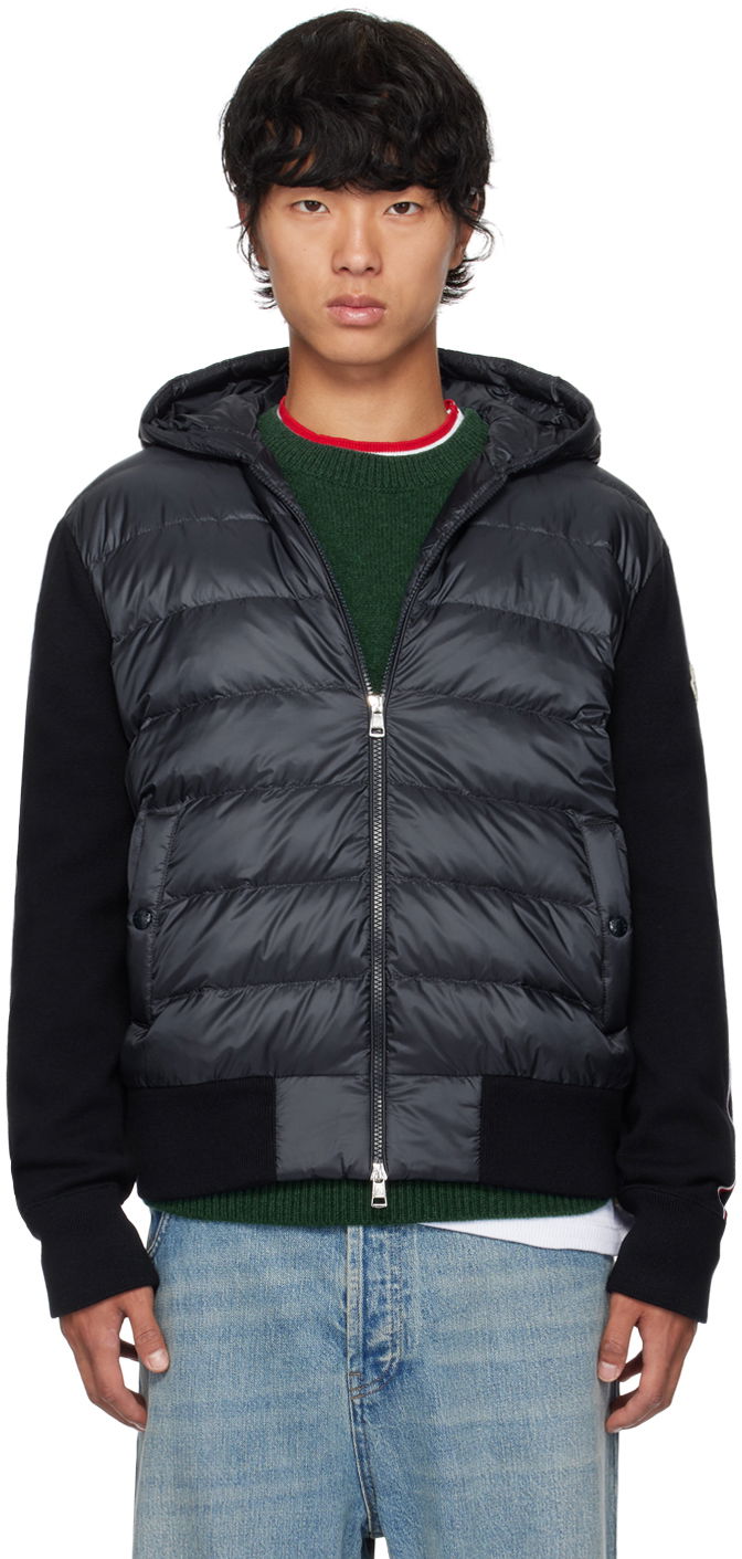 Куртка Moncler Navy Hooded Down Jacket темно-синій | J20919B00022M1131