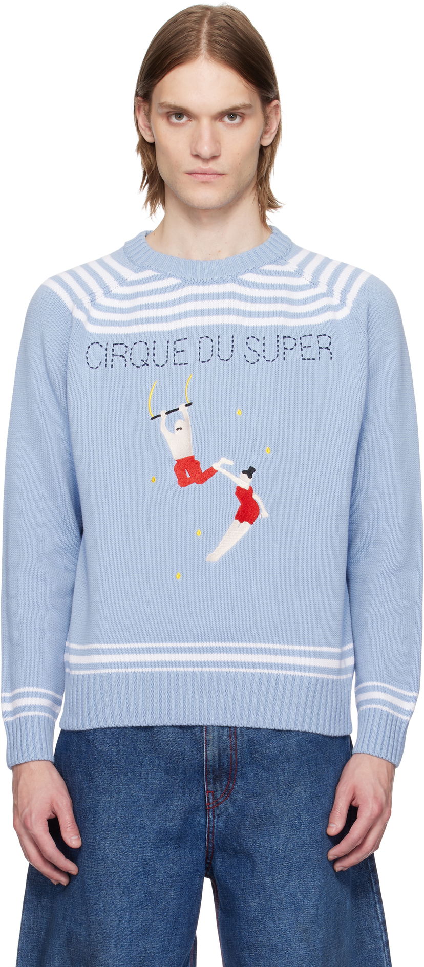 Cветр KidSuper KidSuper Cirque du Soleil Edition 'Cirque' Sweater Синій | SS25-SW-11