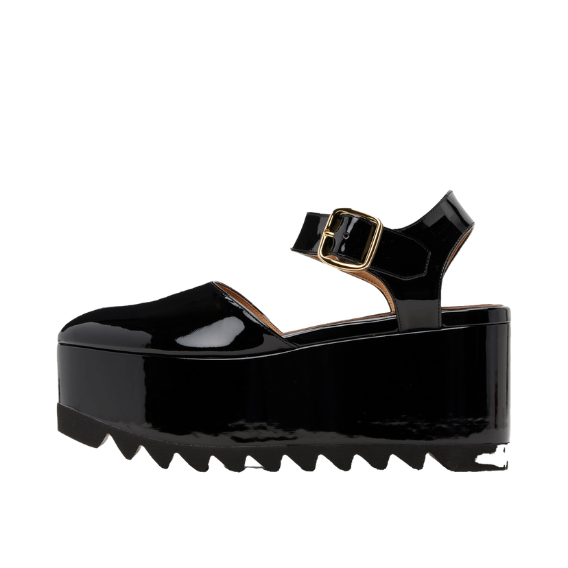 Кросівки та взуття Stella McCartney Stella McCartney Elyse Patent Platform Sandals чорний | 810554APADF0