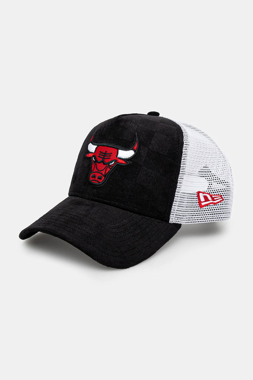 Кепка New Era New Era Tonal Check Trucker Bulls Cap чорний | 60595264