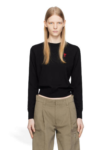 Cветр AMI Sweater чорний | BFFKS111.KN0025