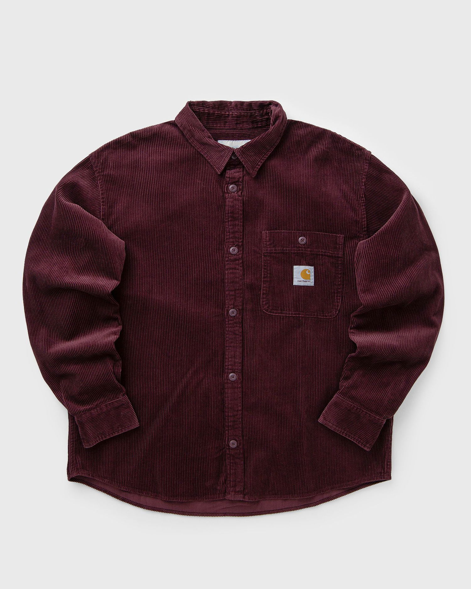 Сорочка Carhartt WIP Flint Long Sleeve Corduroy Shirt Бордовий | I035837-33K.XX, 1