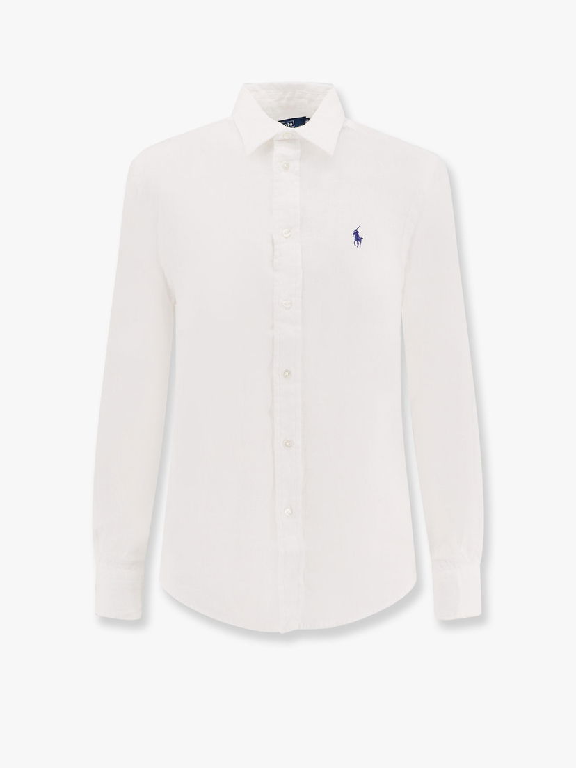 Сорочка Polo by Ralph Lauren Polo Ralph Lauren Women's White Linen Shirt білий | 211970730001