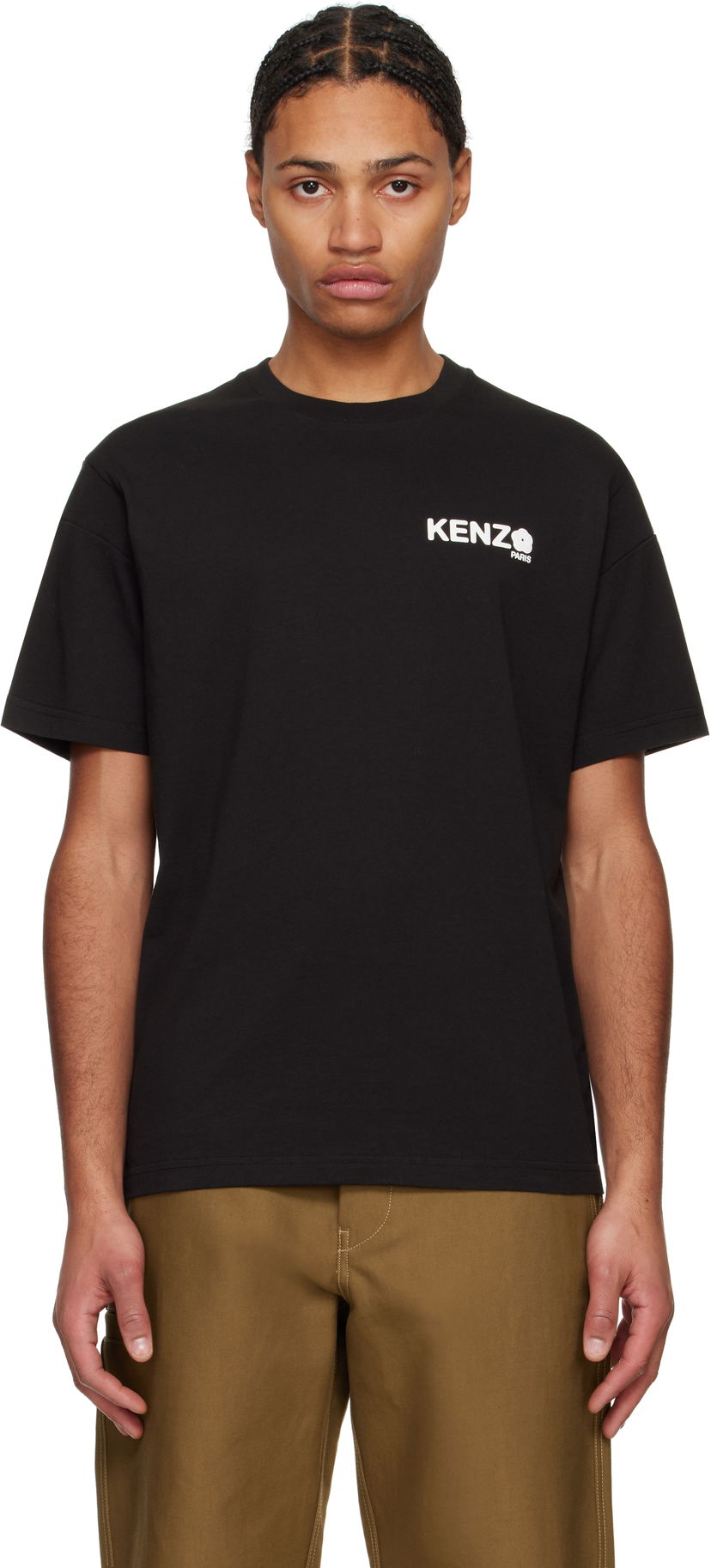 Футболка KENZO Black Flower 2.0 T-Shirt чорний | FF55TS4894SG