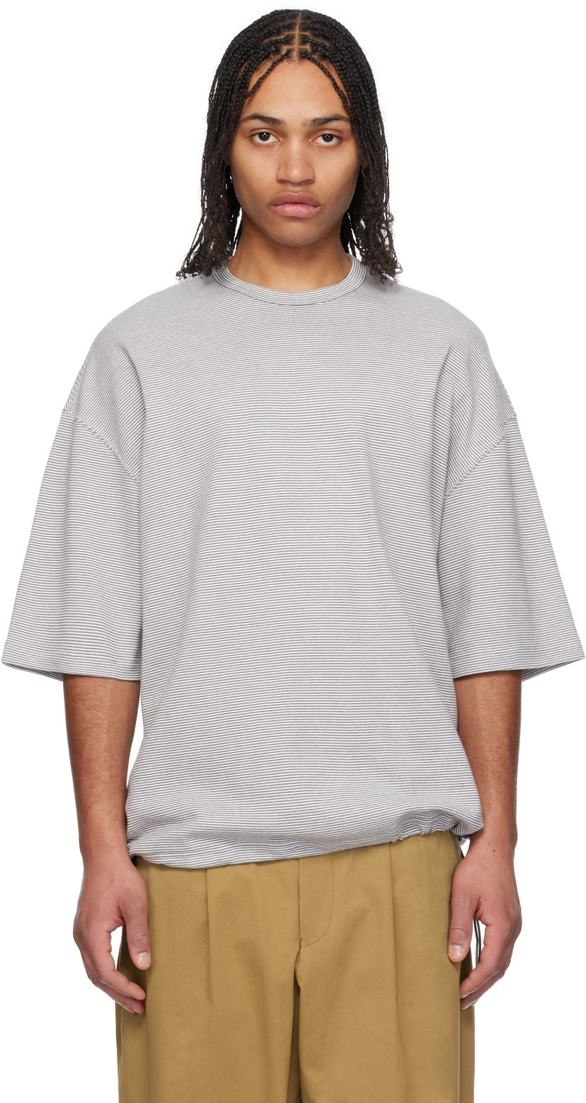 Футболка Comme des Garçons Comme des Garçons Homme Horizontal Stripes T-Shirt Сірий | HO-T003-051