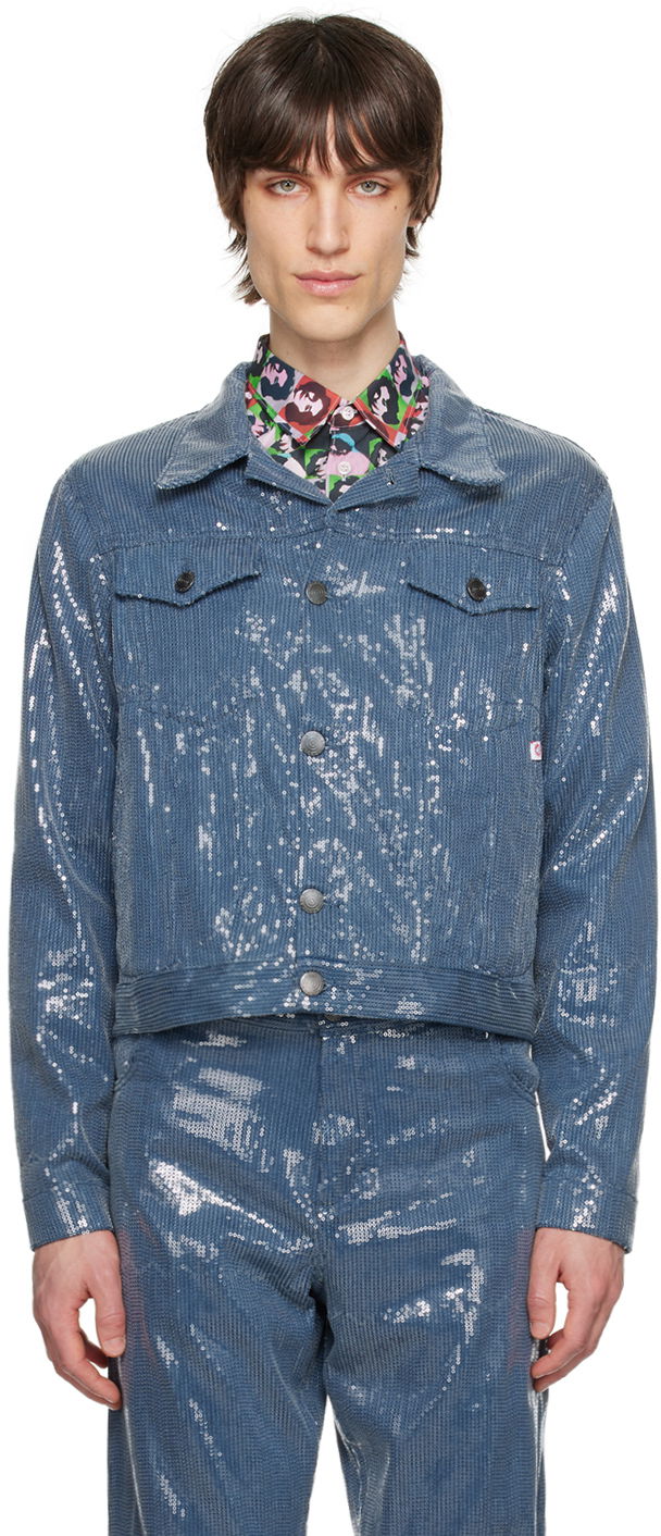 Куртка Charles Jeffrey Loverboy Sequined Denim Jacket Синій | 44010503