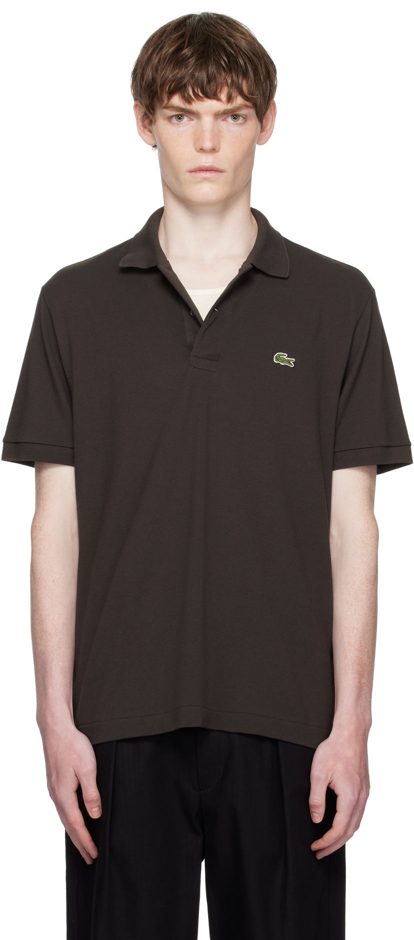 Сорочка поло Lacoste Classic Fit L.12.12 Light Piqué Polo Коричневий | PH9851_SKB