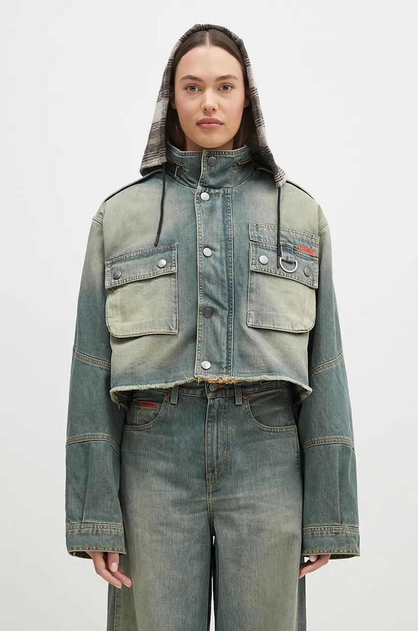 Куртка Martine Rose Cut Denim Jacket Синій | 236WD02501
