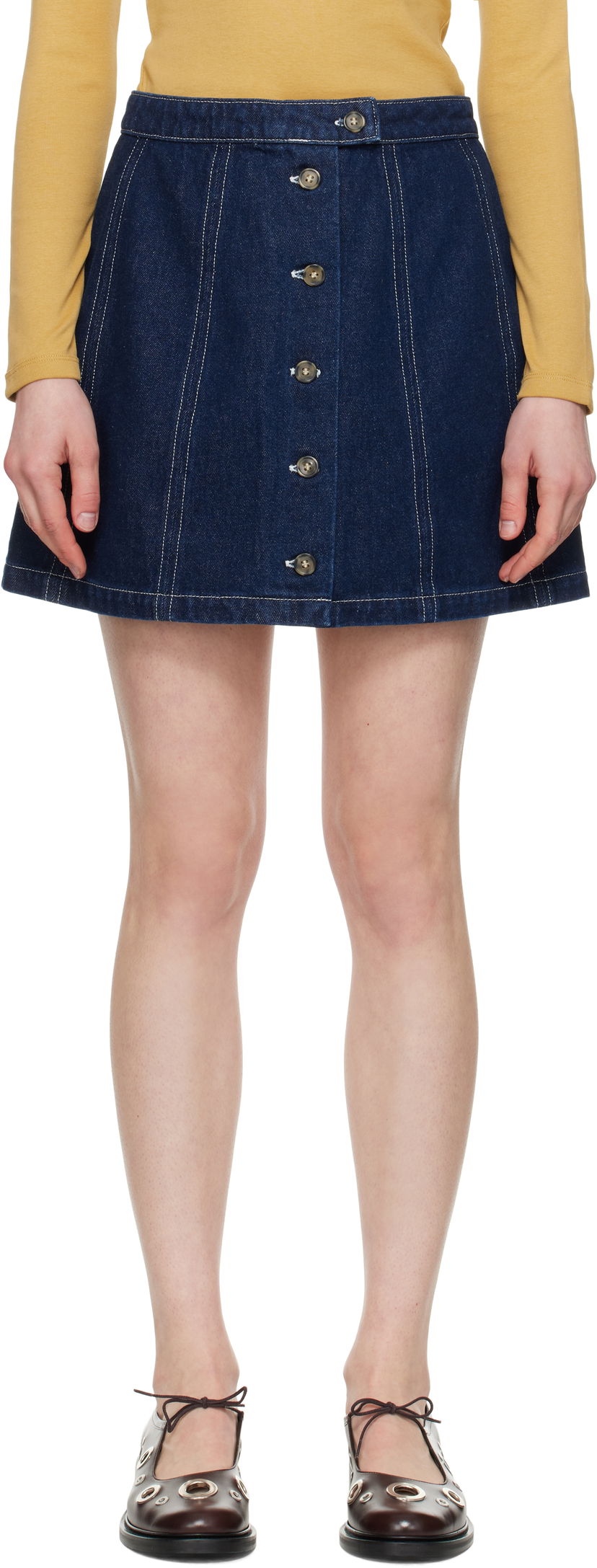 Спідниця A.P.C. A.P.C. Pipa Denim Miniskirt Синій | COHJI-F06459