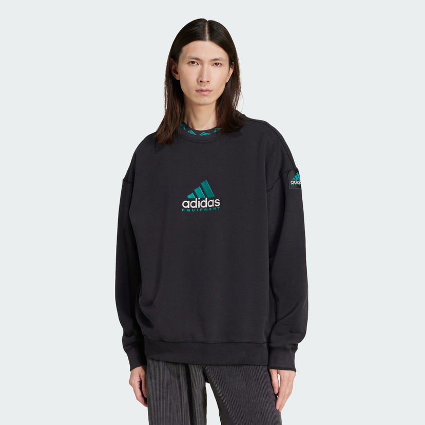 Світшоти adidas Performance EQT Wash Crewneck Sweatshirt чорний | JC8222