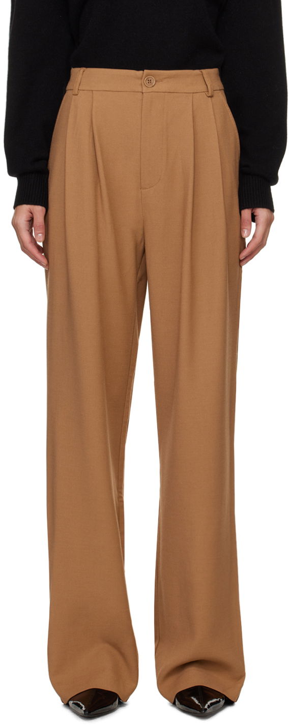 Штани Anine Bing Carrie Pleated Trousers Коричневий | A-03-3269-200