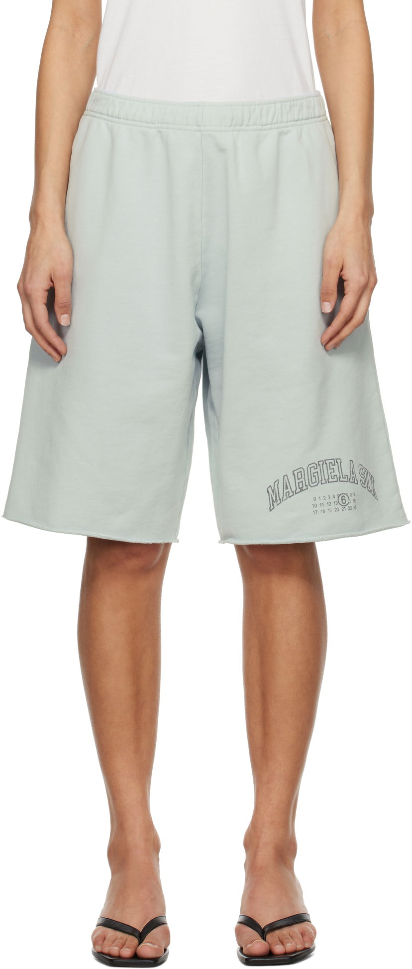 Шорти Maison Margiela MM6 Maison Margiela Varsity Sweatshorts Зелений | SH0MU0016 M25012
