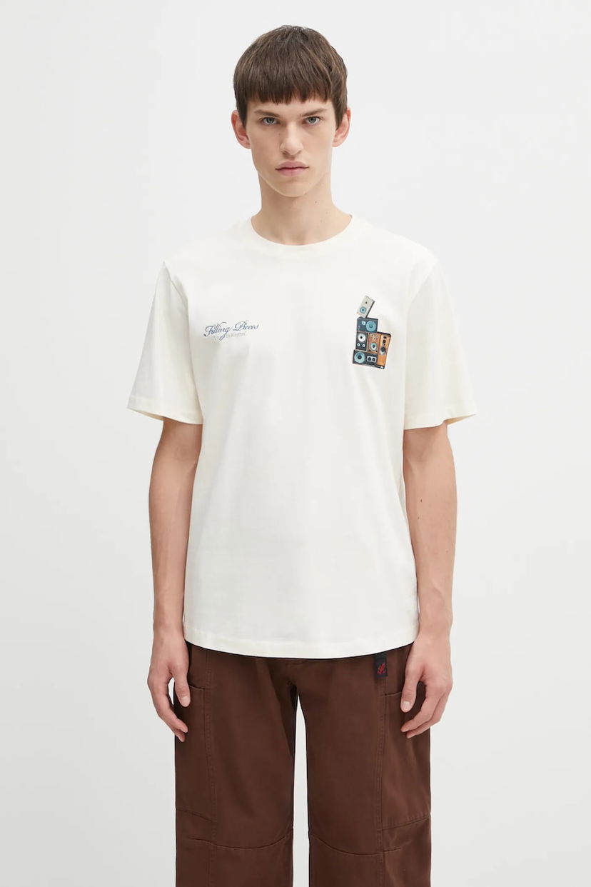 Футболка Filling Pieces Speaker Wall Graphic T-shirt бежевий | 422520500239