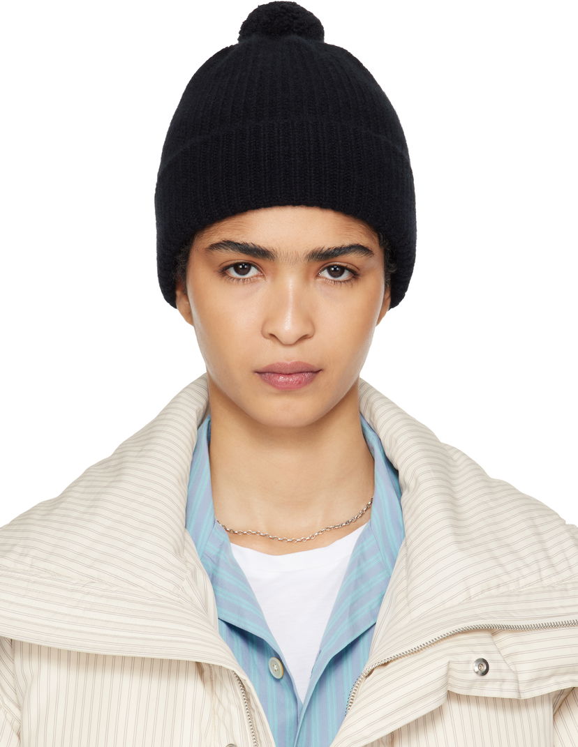 Шапка TEKLA Beanie чорний | A24AC03AT-TB