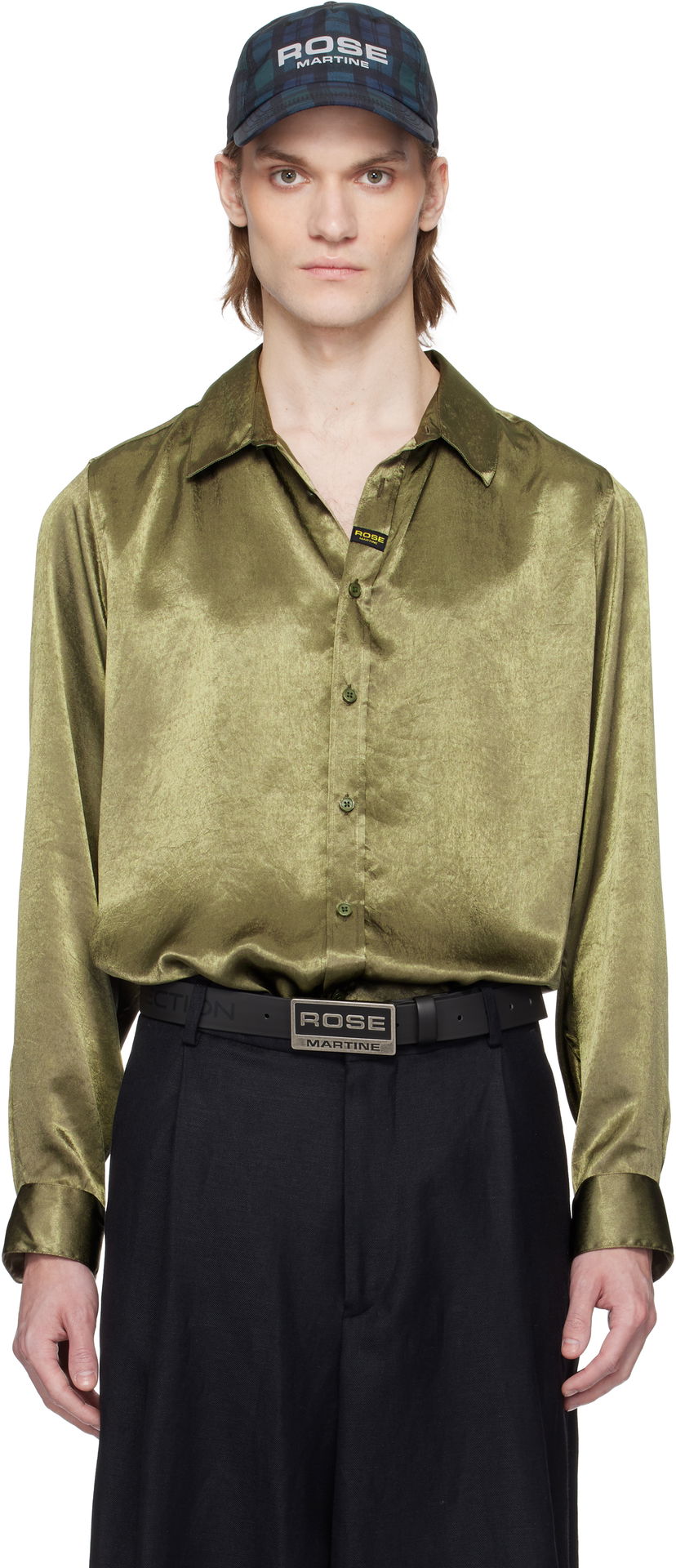 Кепка Martine Rose Martine Rose Classic Shirt Зелений | 401WS26417