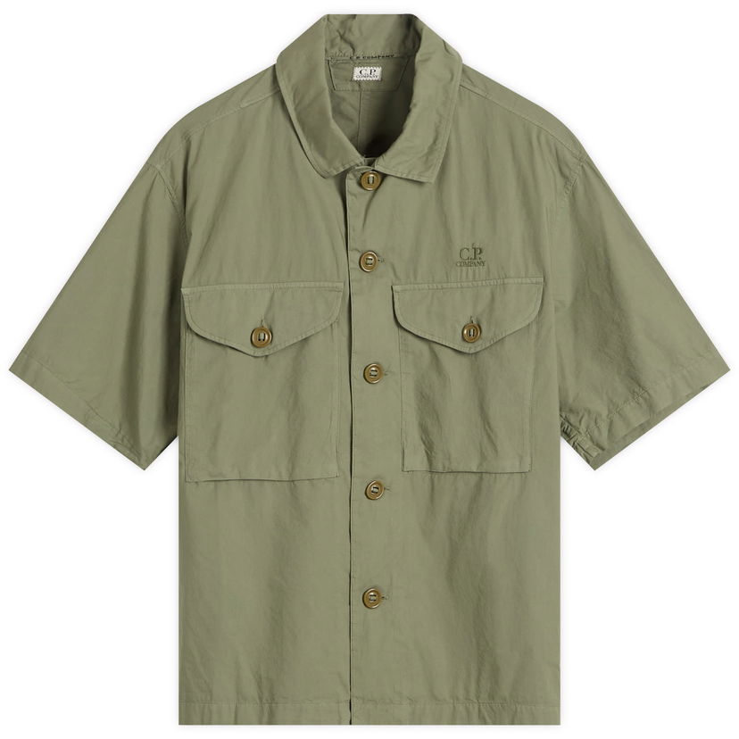 Сорочка C.P. Company C.P. Company Boxy Short Sleeve Shirt Зелений | 18CMSH236A-005328G-GRN