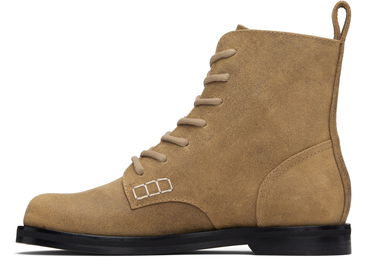 Кросівки та взуття JW Anderson JW Anderson Suede Lace-Up Ankle Boots with Contrast Stitching бежевий | BT0107-LA0319, 2