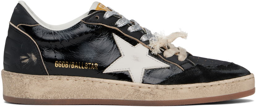 Кросівки та взуття Golden Goose Golden Goose Ball Star Destroyed Toe чорний | GWF00853.F006821.90477