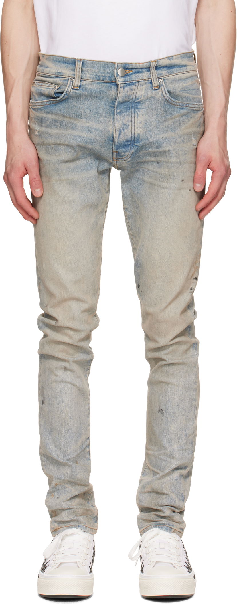 Джинси AMIRI AMIRI Stack Jeans Синій | AMDNSY1159