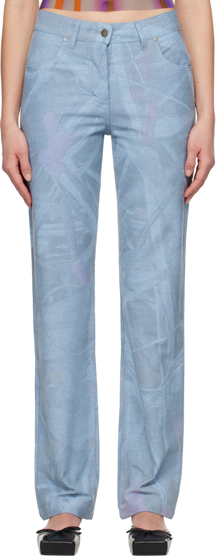Джинси Serapis Scrap Yard Fitted Jeans Синій | SS25_DE_3F