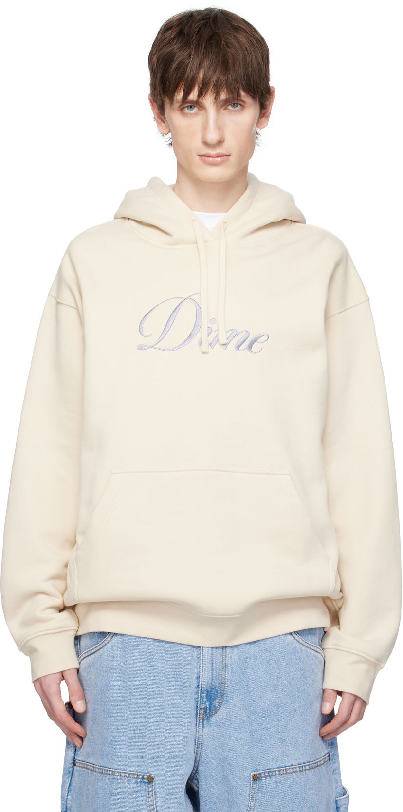 Світшоти Dime Dime Cursive Logo Hoodie бежевий | DIMESP2544FOG