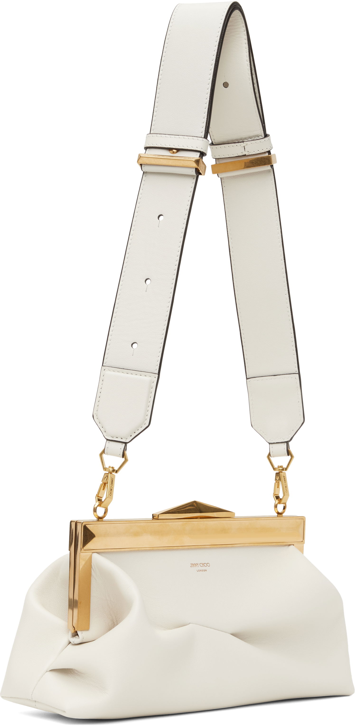 Сумочка Jimmy Choo Jimmy Choo Diamond Frame Clutch білий | DIAMOND FRM CLUTCH/S SOC, 1